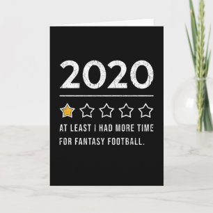 Fantasy Football Saying Funny 2020 Card