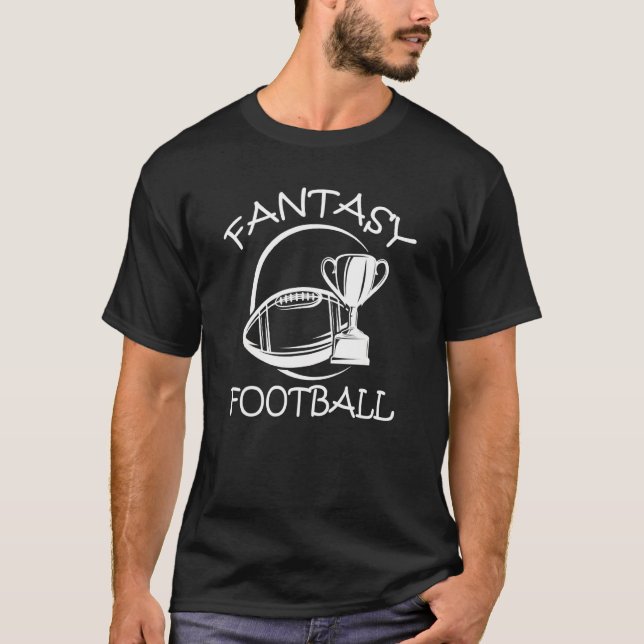 Fantasy Football Trophy Ball League Commissioner D T-Shirt (Front)