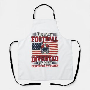 Fantasy Football Women Vintage Sports Shirt_1 Apron