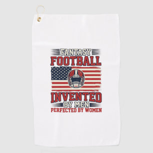 Fantasy Football Women Vintage Sports Shirt_1 Golf Towel