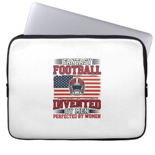 Fantasy Football Women Vintage Sports Shirt_1 Laptop Sleeve
