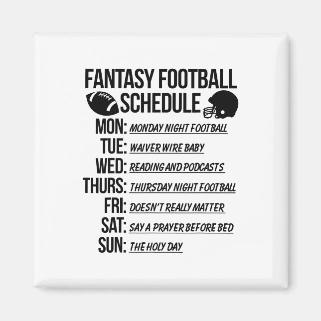 Fantasy Footll Draught Party  Magnet (Front)
