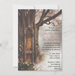 Fantasy Forest Fairy Door Invitation