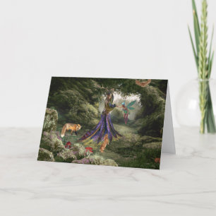 Fantasy Forest From All of Us Birthday Card