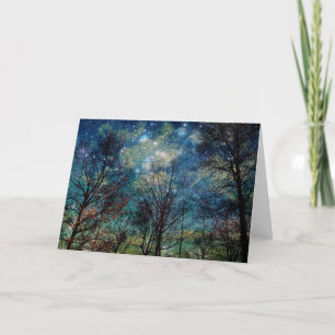 Fantasy Forest Nature Trees Greeting Card