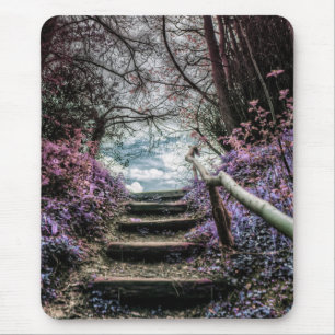 Fantasy Forest Steps Mouse Mat