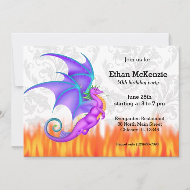Fantasy friends invitation (Front)