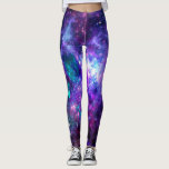 Fantasy Galaxy Cosmic Space Purple Teal Pink Leggings<br><div class="desc">Leggings</div>