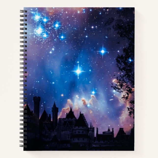 Fantasy Galaxy Spiral Notebook (Front)
