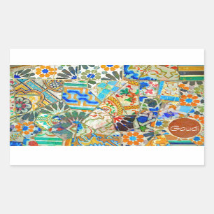 Fantasy. Gaudi. Picture 2 Rectangular Sticker