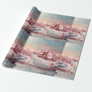 Fantasy Gingerbread House with Candies 4  Wrapping Paper