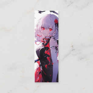 Fantasy Girl Anime Mini Business Card