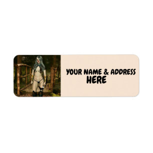 FANTASY GIRL ELF RETURN ADDRESS LABELS