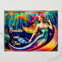 Fantasy Girl Mermaid Water Nature Nymph Lovely