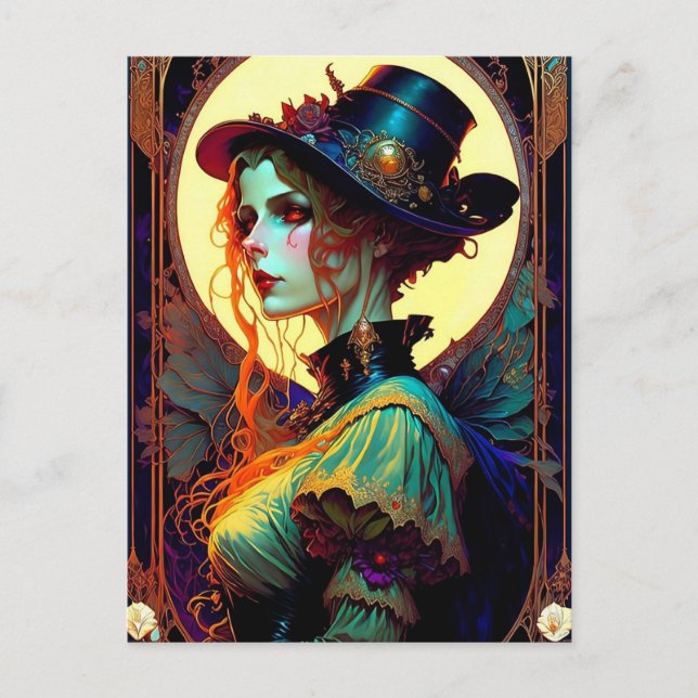 fantasy girl postcard (Front)