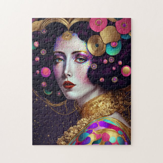 Fantasy Glam Woman Pop Art Jigsaw Puzzle (Vertical)