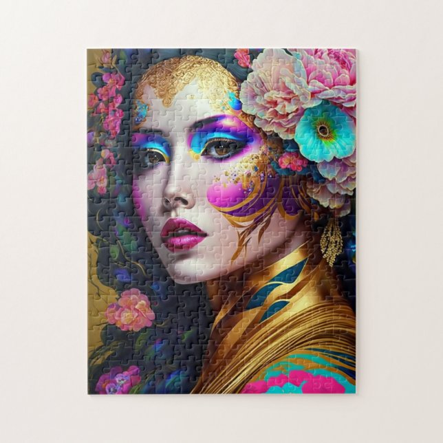 Fantasy Glam Woman Pop Art Jigsaw Puzzle (Vertical)