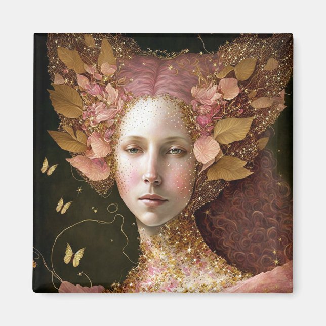 Fantasy Glam Woman Pop Art Magnet (Front)