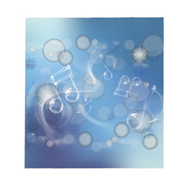 Fantasy Glass Music Notes (Front)