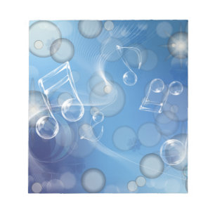 Fantasy Glass Music Notes