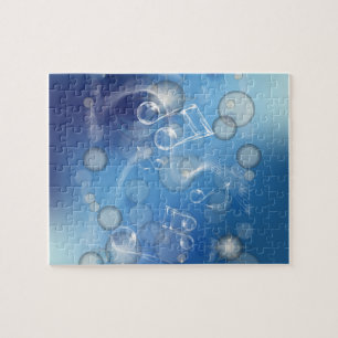Fantasy Glass Music Notes Jigsaw Puzzle