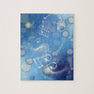 Fantasy Glass Music Notes Jigsaw Puzzle