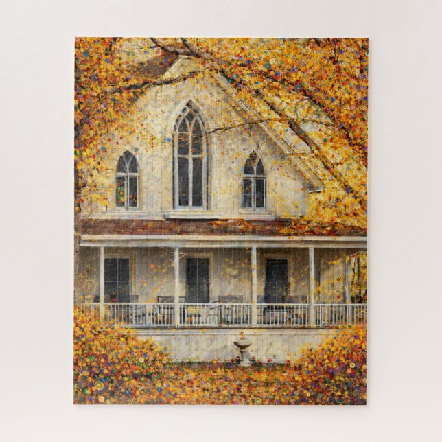 Fantasy Gothic-Revival Carpenter House  Jigsaw Puzzle (Vertical)