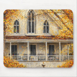 Fantasy Gothic-Revival Carpenter House  Mouse Mat