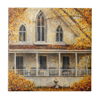 Fantasy Gothic-Revival Carpenter House Tile