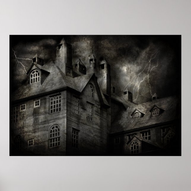 Fantasy - Haunted - It was a dark and stormy night Poster (Front)