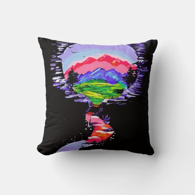 "Fantasy Haven" Decorative Pillow (Front)