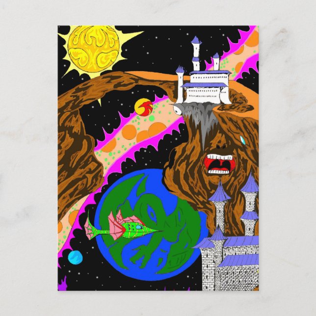 Fantasy hidden images postcard (Front)