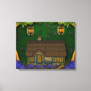 Fantasy Home Wrapped Canvas