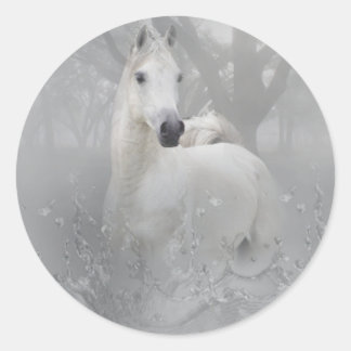 Fantasy Horse Classic Round Sticker