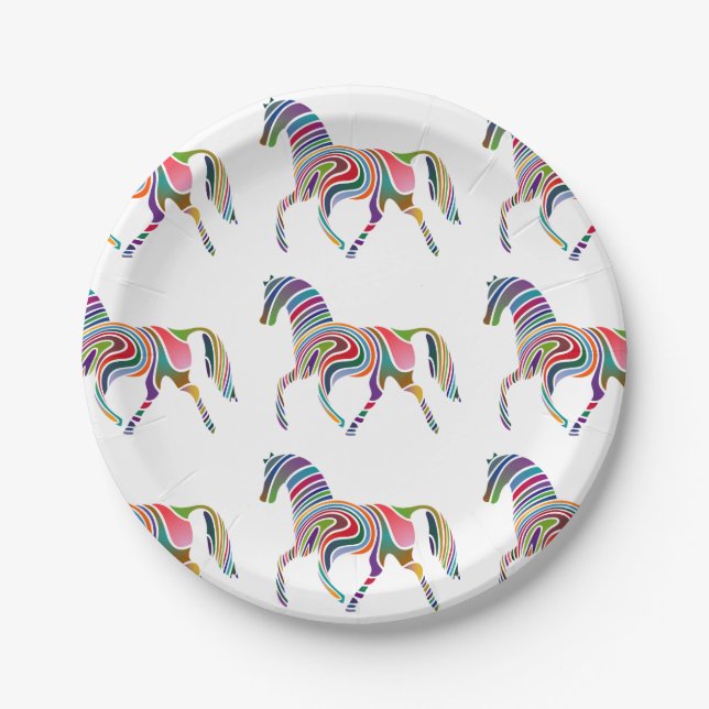 Fantasy Horse Party Paper Plate (Front)