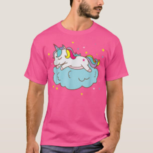 Fantasy Horse Unicorn on a Cloud T-Shirt