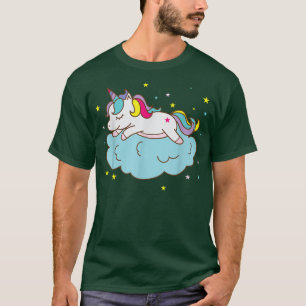 Fantasy Horse Unicorn on a Cloud T-Shirt
