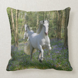 Fantasy Horses: Bluebell Wood Cushion