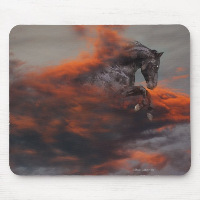 Fantasy Horses: Clouds Mouse Mat (Front)