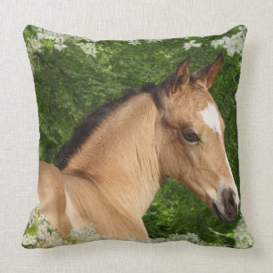 Fantasy Horses: Flowers Cushion