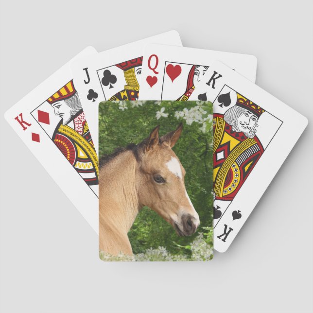 Fantasy Horses: Flowers Playing Cards (Back)