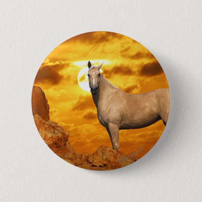 Fantasy Horses: Mountain 6 Cm Round Badge (Front)