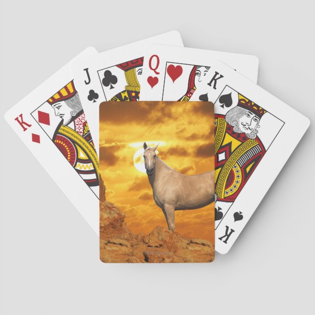 Fantasy Horses: Mountain Playing Cards (Back)