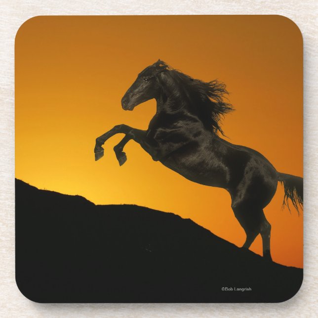 Fantasy Horses: Mountain Sunset Coaster (Front)