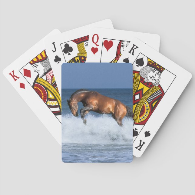 Fantasy Horses: Selle Francais & Sea Playing Cards (Back)