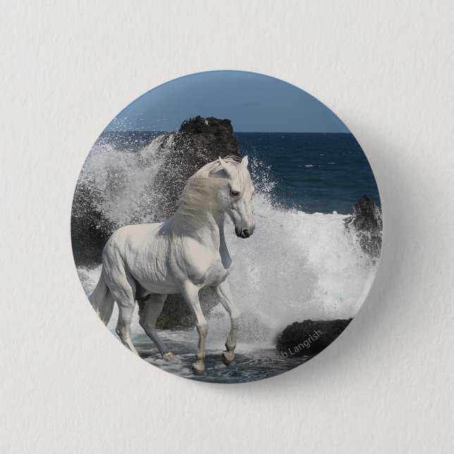 Fantasy Horses: Southern Seas 6 Cm Round Badge (Front)
