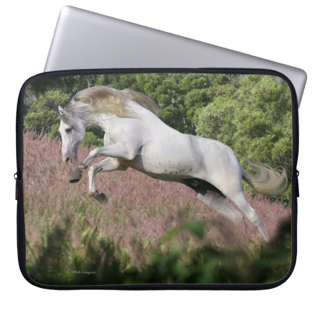 Fantasy Horses: Spring Gallop Laptop Sleeve (Front)