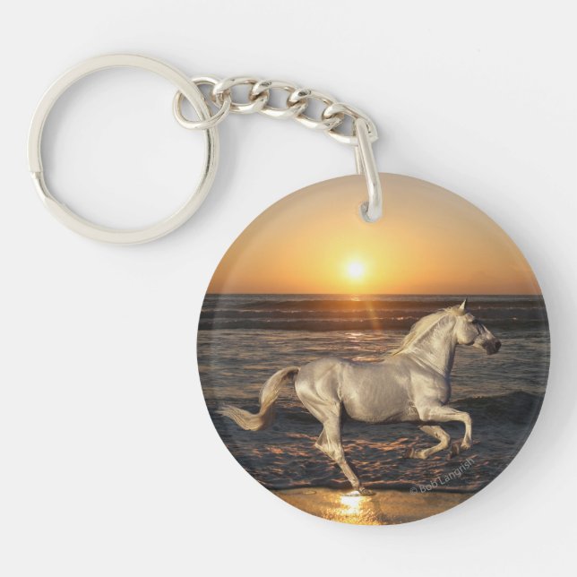 Fantasy Horses: Sunset Key Ring (Front)