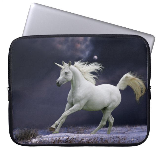 Fantasy Horses: Unicorn Laptop Sleeve (Front)