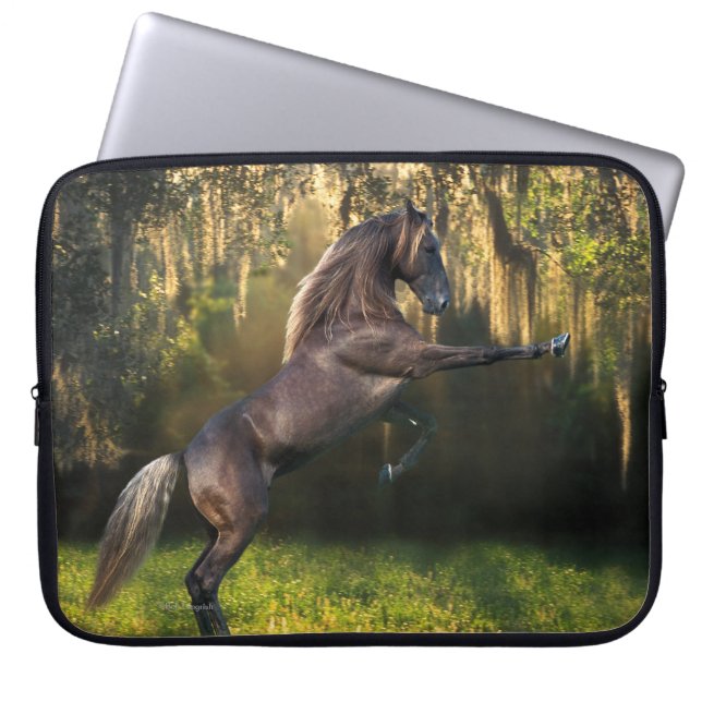 Fantasy Horses: Warrior Prince Laptop Sleeve (Front)